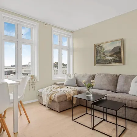 Contemporary City-Apartement With Views Of The Dock! Bergen Exterior photo